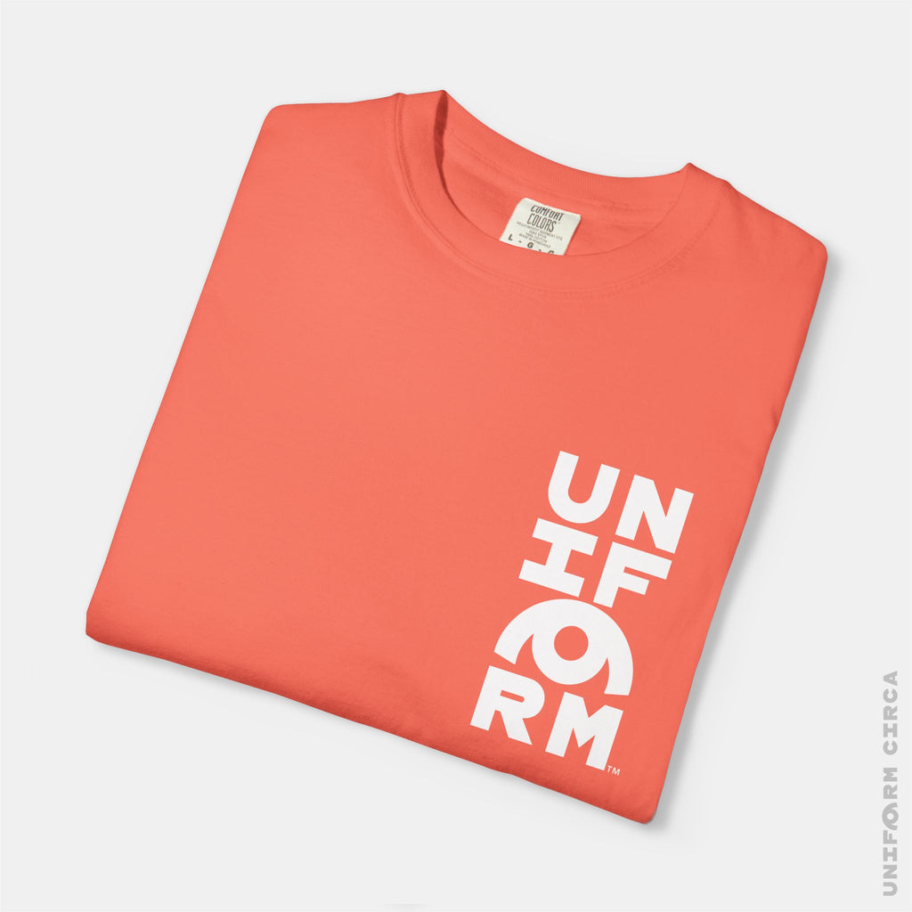 UNIFORM HALF STACK | Crewneck T-Shirt | Printed White | Bold Minimalist Print