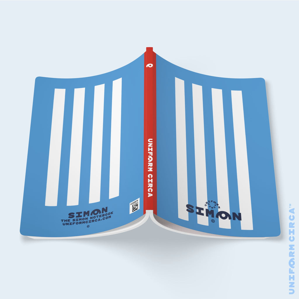 SIMON NOTE & SKETCH JOURNAL | BLACK/WHITE/BLUE (SOFT COVER)