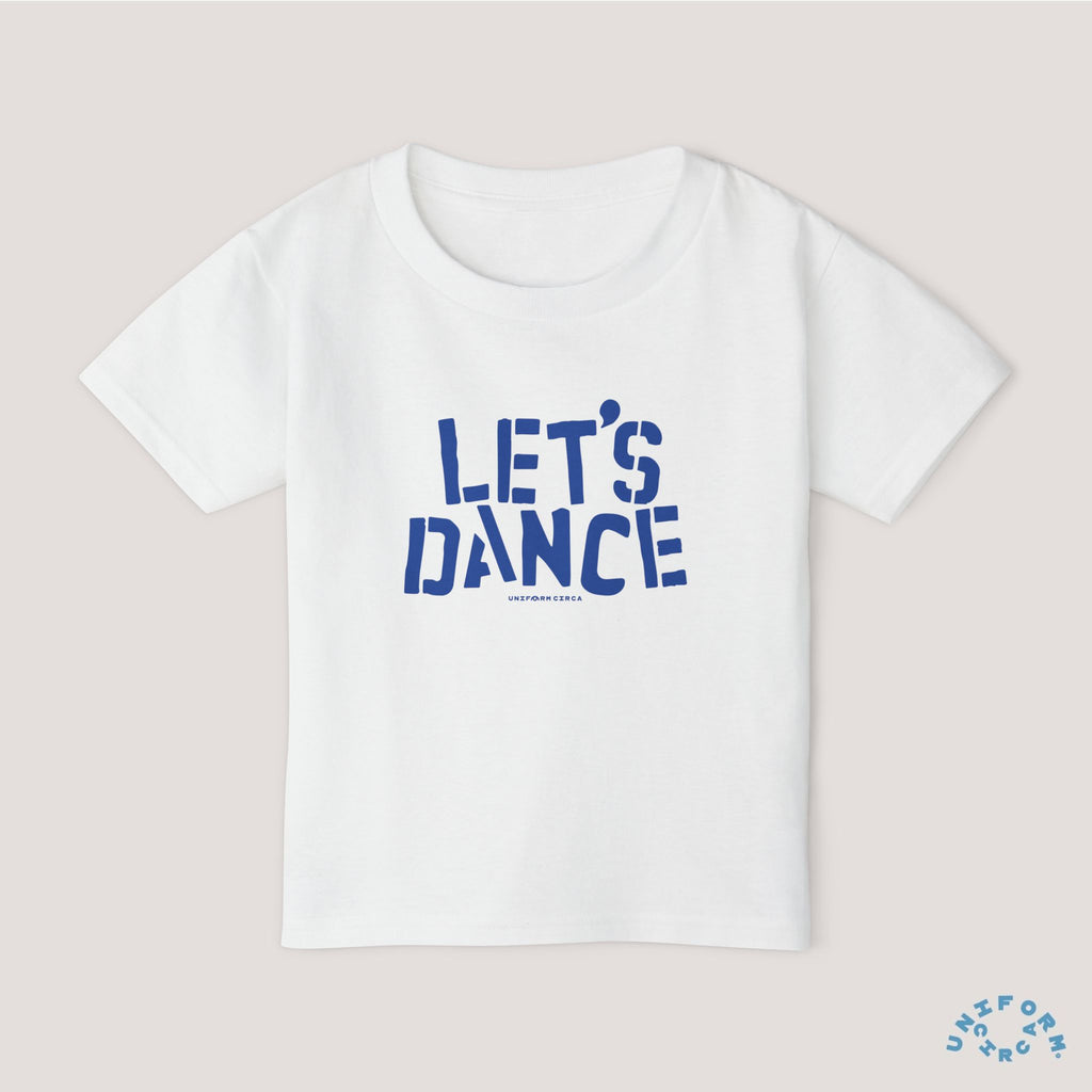 Let's Dance Toddler T-Shirt - Fun Cotton Tee for Kids (Printed Blue)