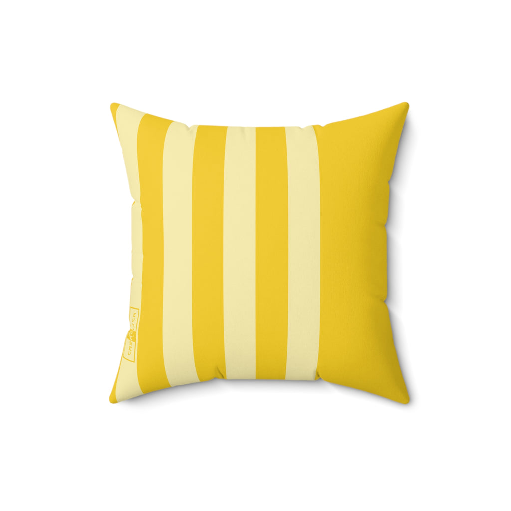 CASACIRCA | SIDECAR PILLOW | SUNBURST/LEMON | Stylish Faux Suede Pillow - Home Decor, Cozy Living Room, Gift Idea, Nautical Theme, Interior Design Accents