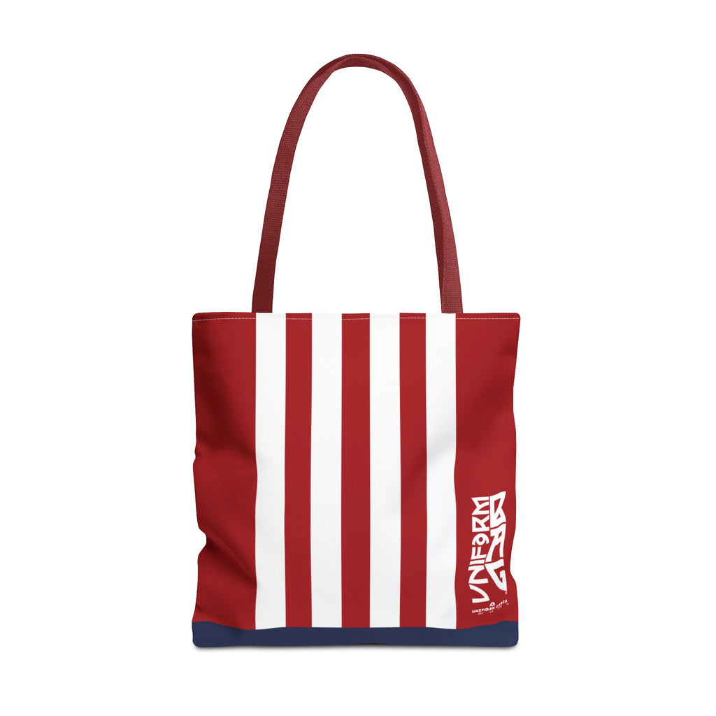 RACER JR. BAG | NAVY/WHITE/RED | Stylish Minimalist Tote Bag, Eco-Friendly Shopping Bag, Chic Carryall, Reusable Tote, Fashionable Beach Bag, Trendy Everyday Essentials