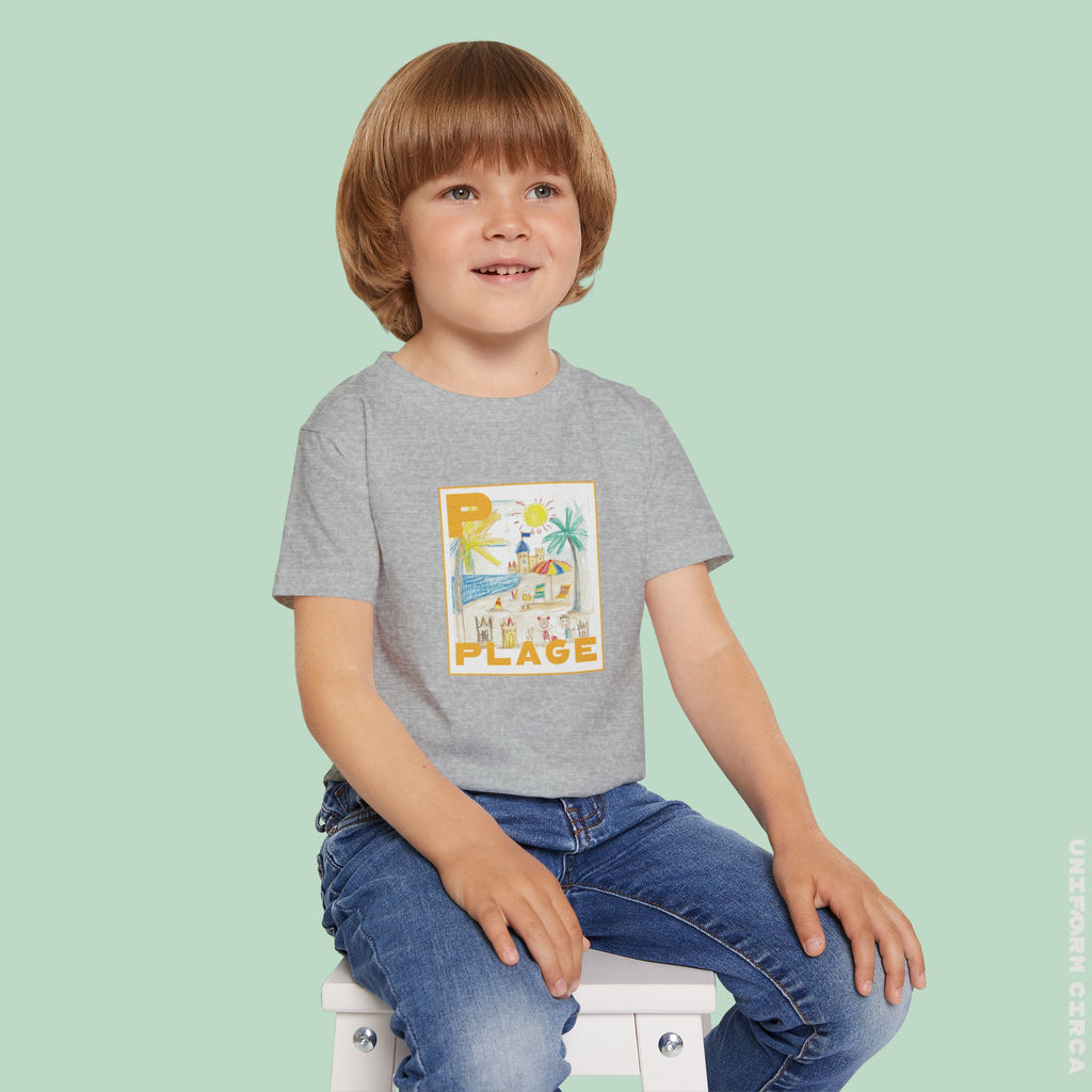 Plage/Beach Design Toddler T-Shirt | Perfect for Playful Days