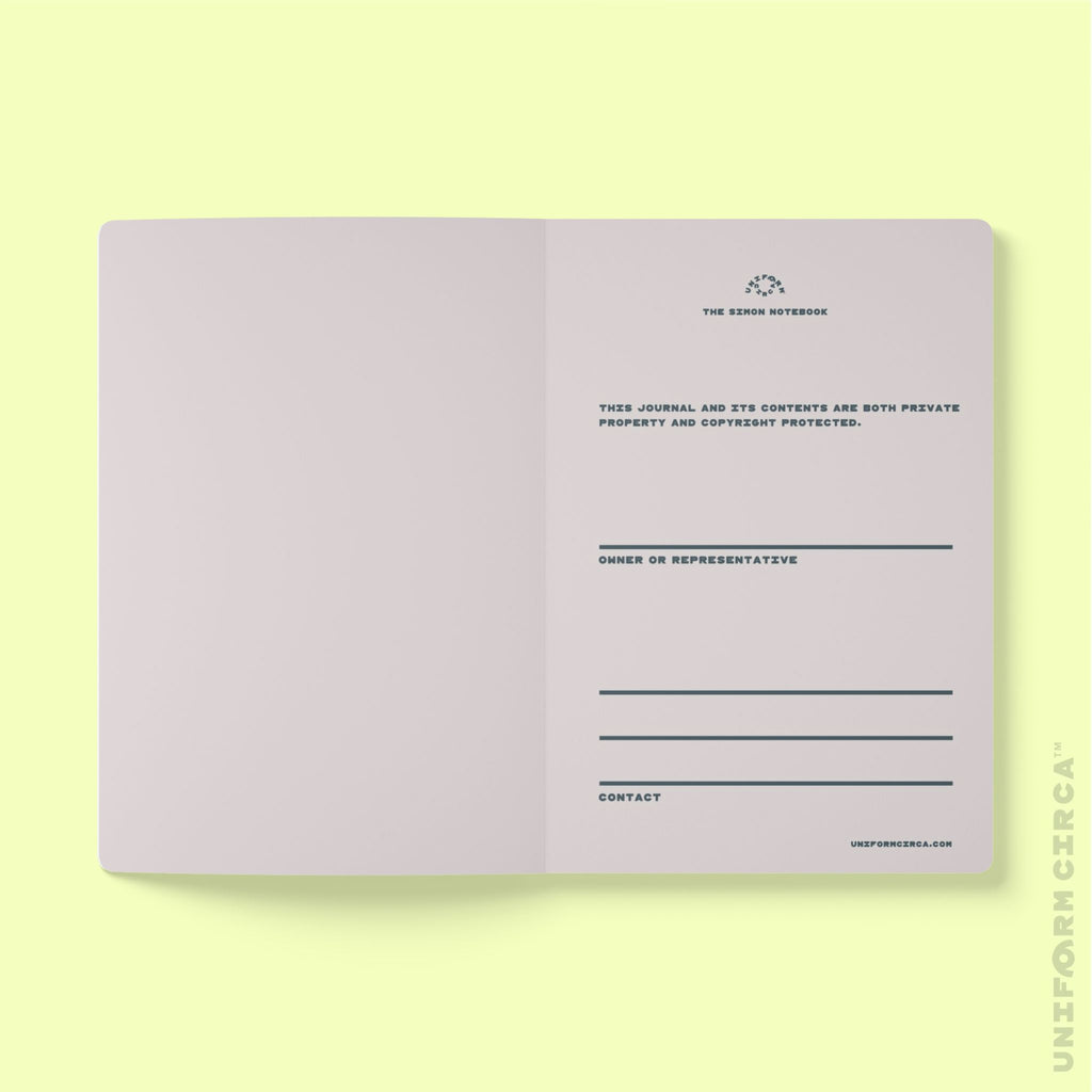 SIMON (SOFT COVER) NOTE & SKETCH JOURNAL | Acid Green/Black