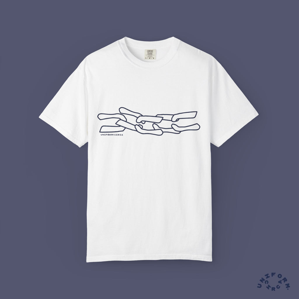 LUKE NAVY CREWNECK T-SHIRT | Printed