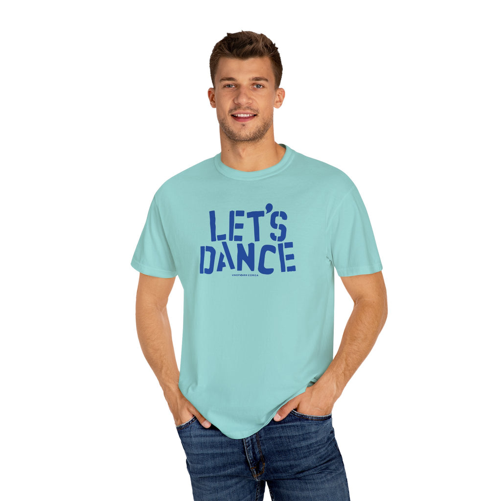LET'S DANCE REVISITED CREWNECK T-SHIRT | Printed Blue