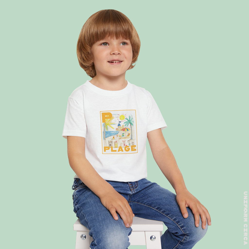 Plage/Beach Design Toddler T-Shirt | Perfect for Playful Days