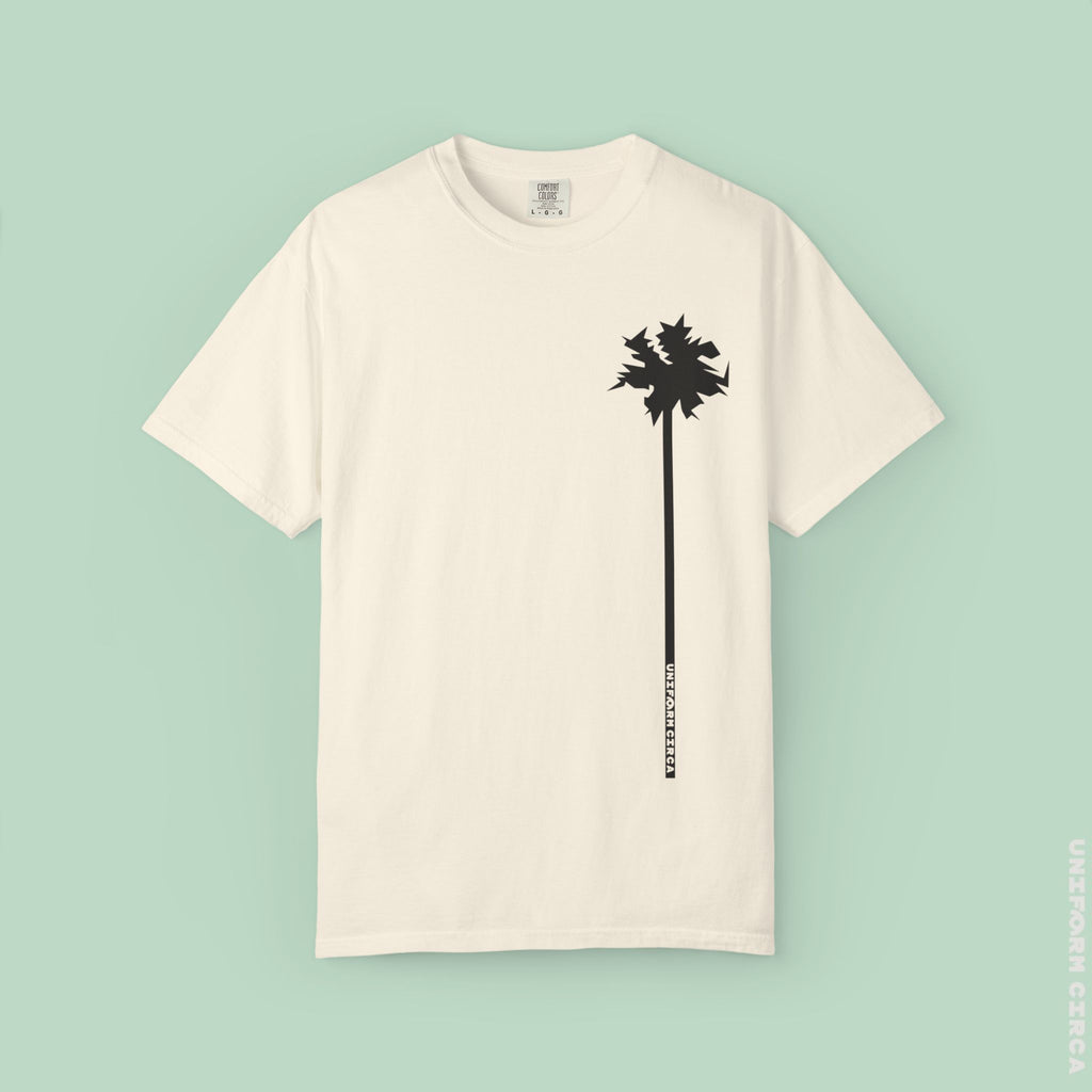 LONE PALM CREWNECK T-SHIRT | Printed Unisex Garment-Dyed Graphic Tee
