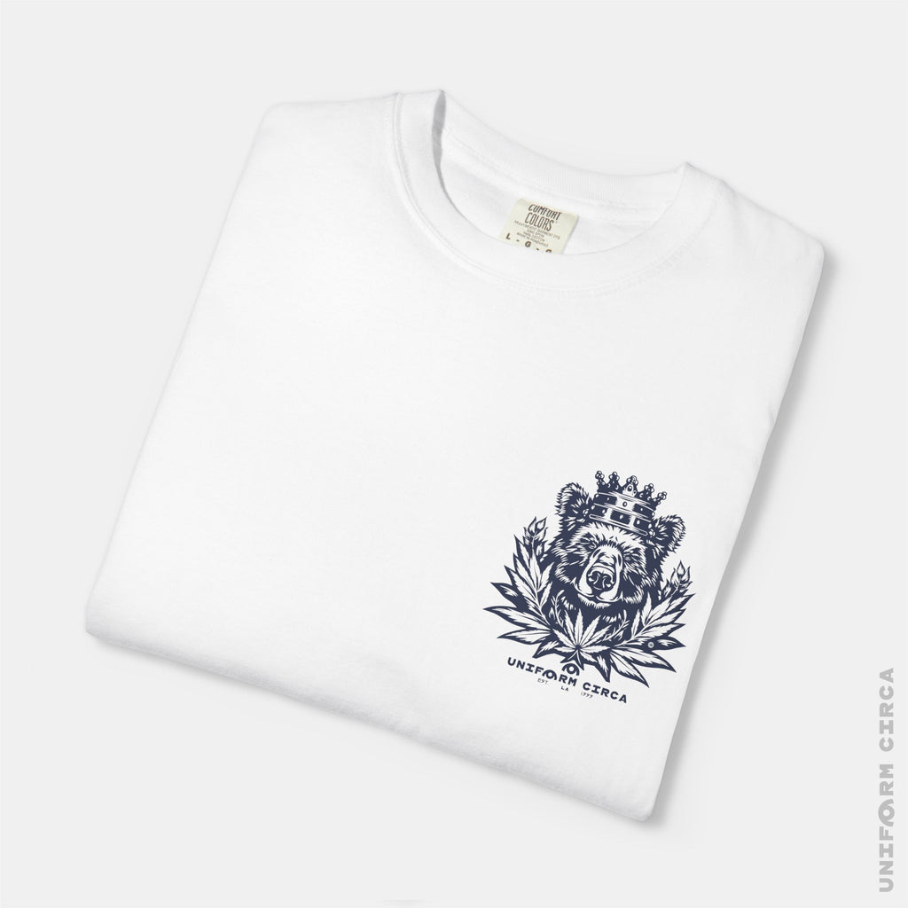 UC CALI BEAR | Crewneck T-Shirt | Printed Navy
