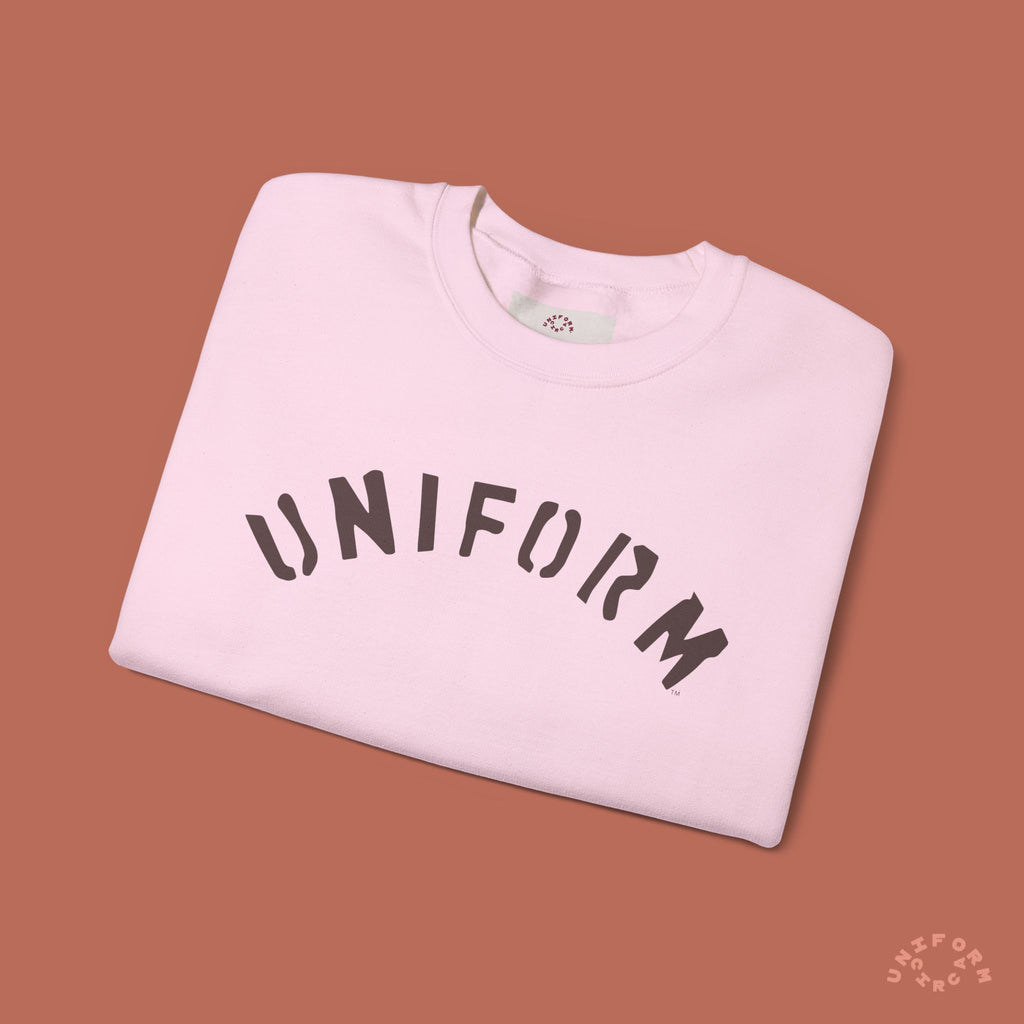 ARC UNIFORM CREWNECK SWEATSHIRT | PRINTED MOCHA