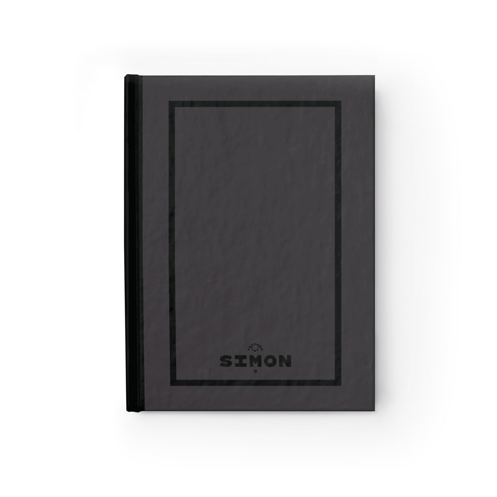SIMON | JOURNAL & NOTEBOOK | Hardcover Blank Pages 5"x7" | Charcoal & Black