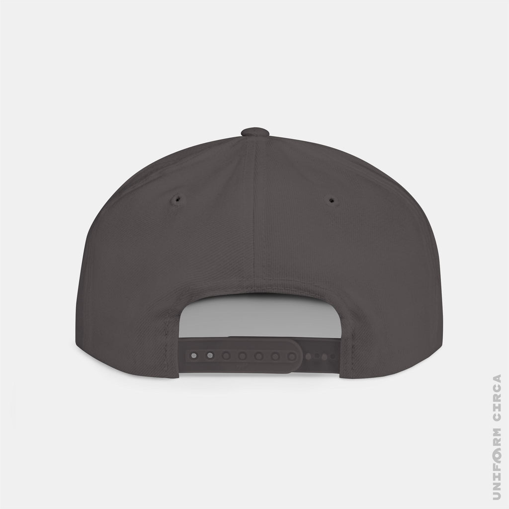 WORDMARK | Stitched Yellow/Gold | Flat Bill Snapback Hat, Trendy Cap for Casual Wear, Streetwear Accessory, Perfect Gift for Friends and Family
