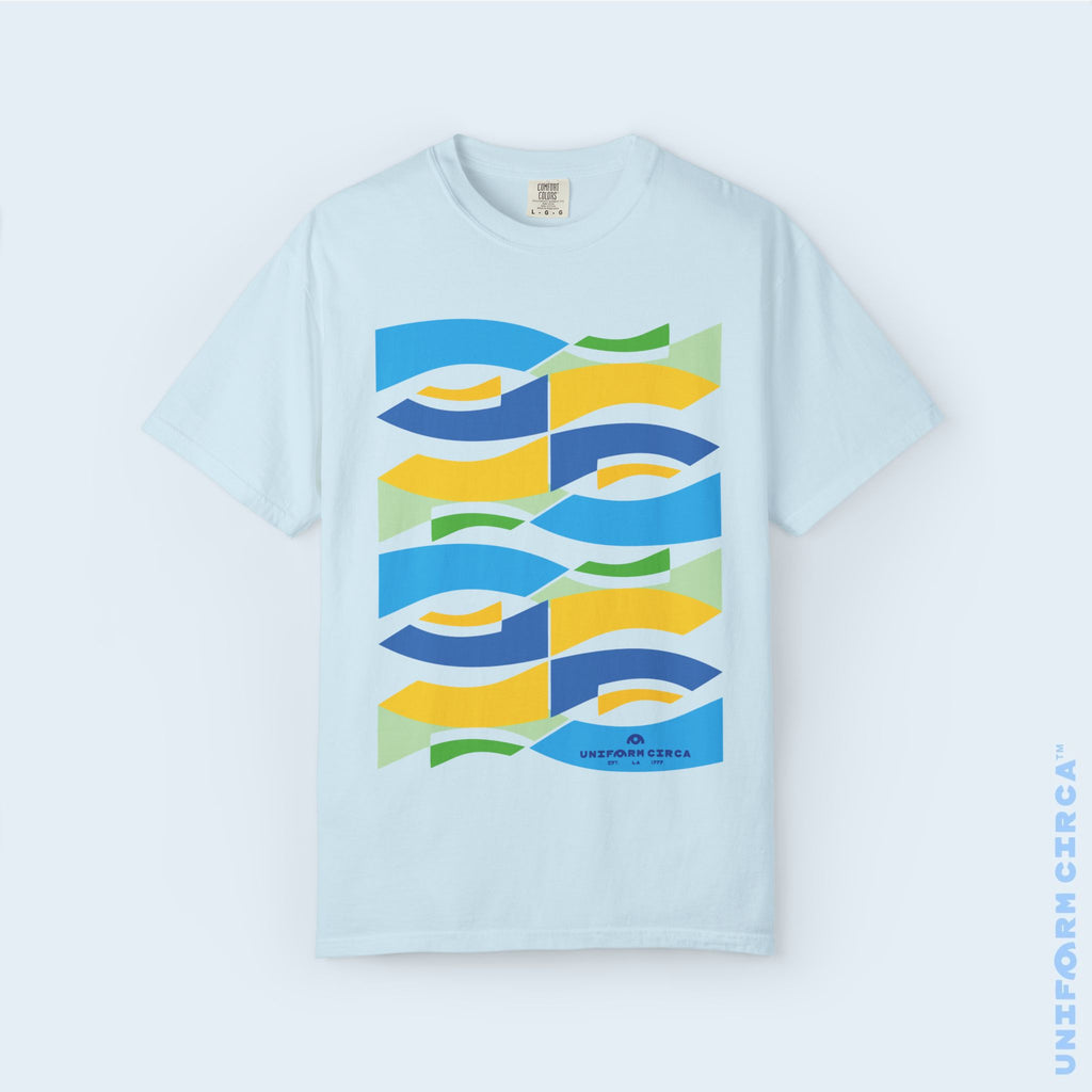 WAVEY 2  | CREWNECK T-SHIRT | Printed Unisex Garment-Dyed Graphic Tee