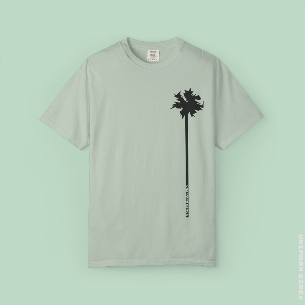 LONE PALM CREWNECK T-SHIRT | Printed Unisex Garment-Dyed Graphic Tee