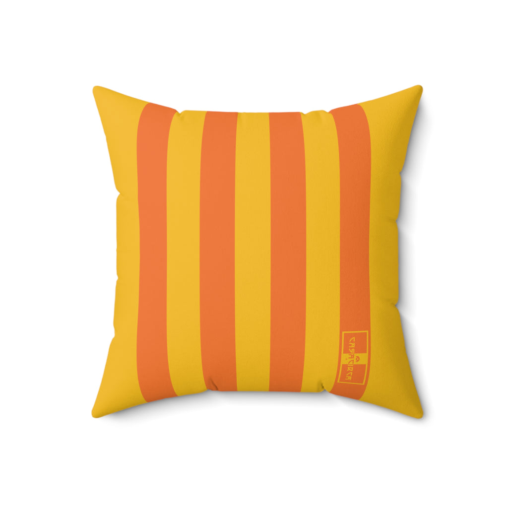CASACIRCA | RACING STRIPES PILLOW | SUNBURST | Stylish Faux Suede Pillow - Stripes, Home Decor, Cozy Living Room, Gift Idea, Nautical Theme, Interior Design Accents