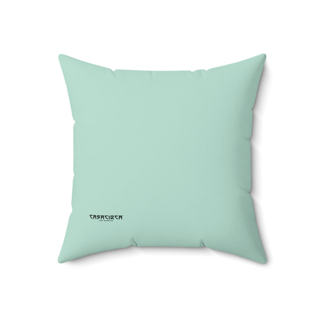 CASACIRCA | REVERSO PILLOW | GREEN/MINT | Stylish Faux Suede Pillow - Home Decor, Cozy Living Room, Gift Idea, Nautical Theme, Interior Design Accents