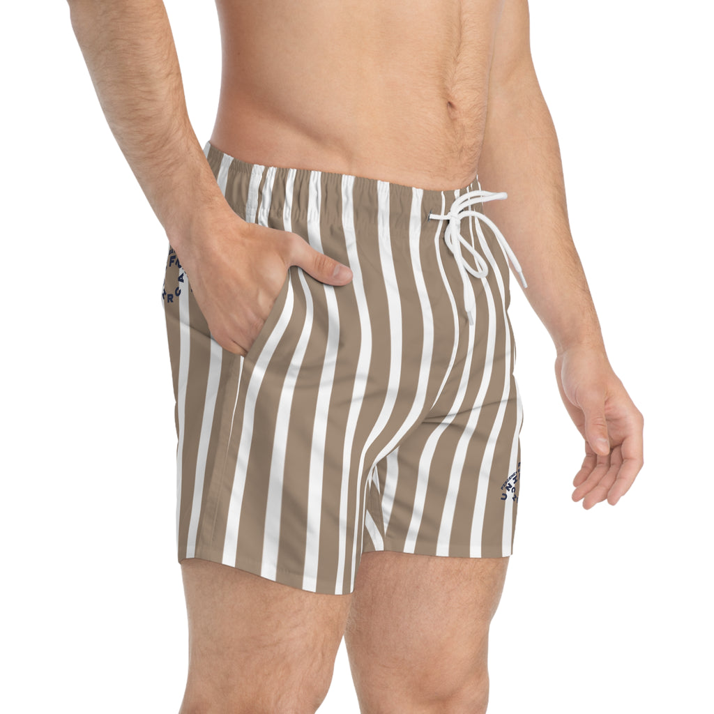WET SAND CLASSIC STRIPE SWIM TRUNKS | Printed