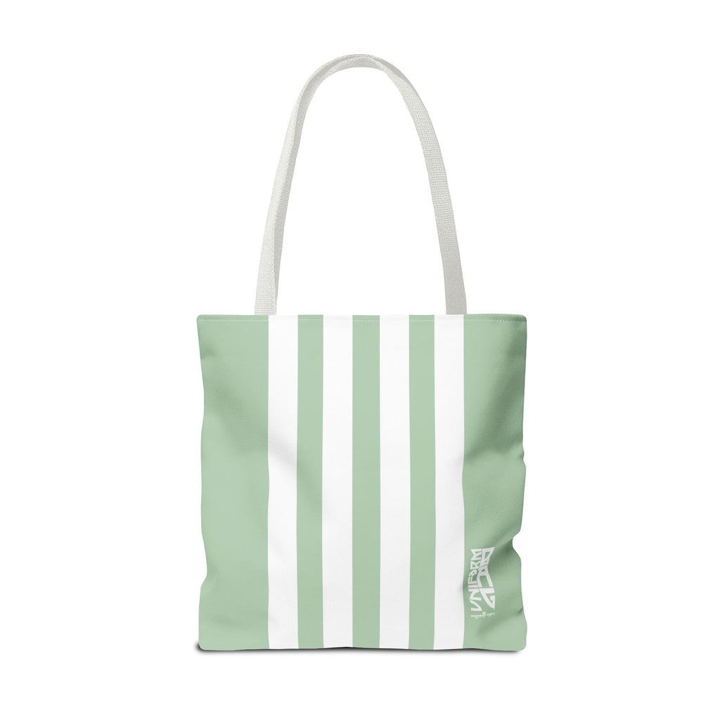 RACER JR. BAG | CUCUMBER/WHITE | Stylish Minimalist Tote Bag, Eco-Friendly Shopping Bag, Chic Carryall, Reusable Tote, Fashionable Beach Bag, Trendy Everyday Essentials