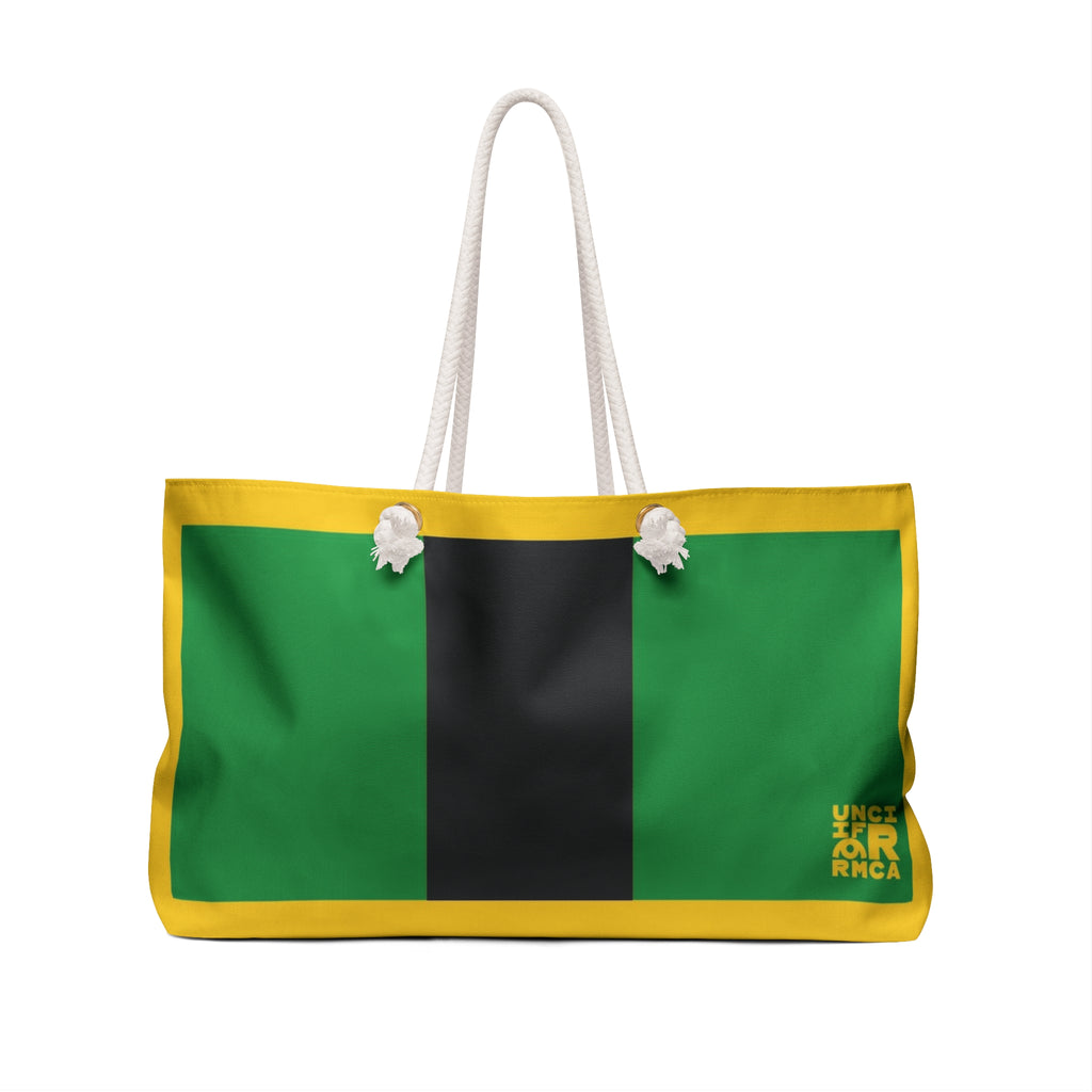 THE MAX BAG | Vibrant Green,  Yellow & Black Weekender Bag - Stylish Travel Tote, Gym Bag, Beach Bag, Personalized Gift, Spacious Weekend Accessories