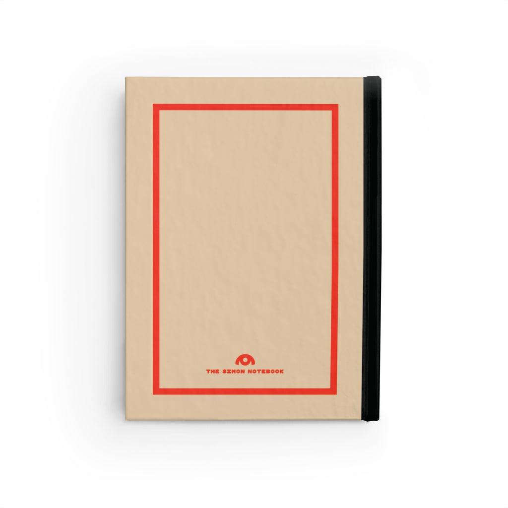 SIMON | JOURNAL & NOTEBOOK | Hardcover Blank Pages 5"x7" | Camel & Spanish Red