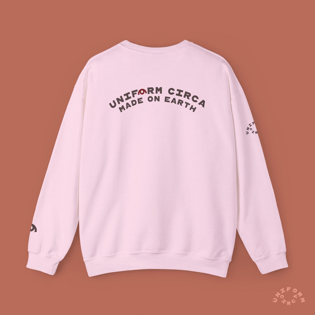 ARC UNIFORM CREWNECK SWEATSHIRT | PRINTED MOCHA