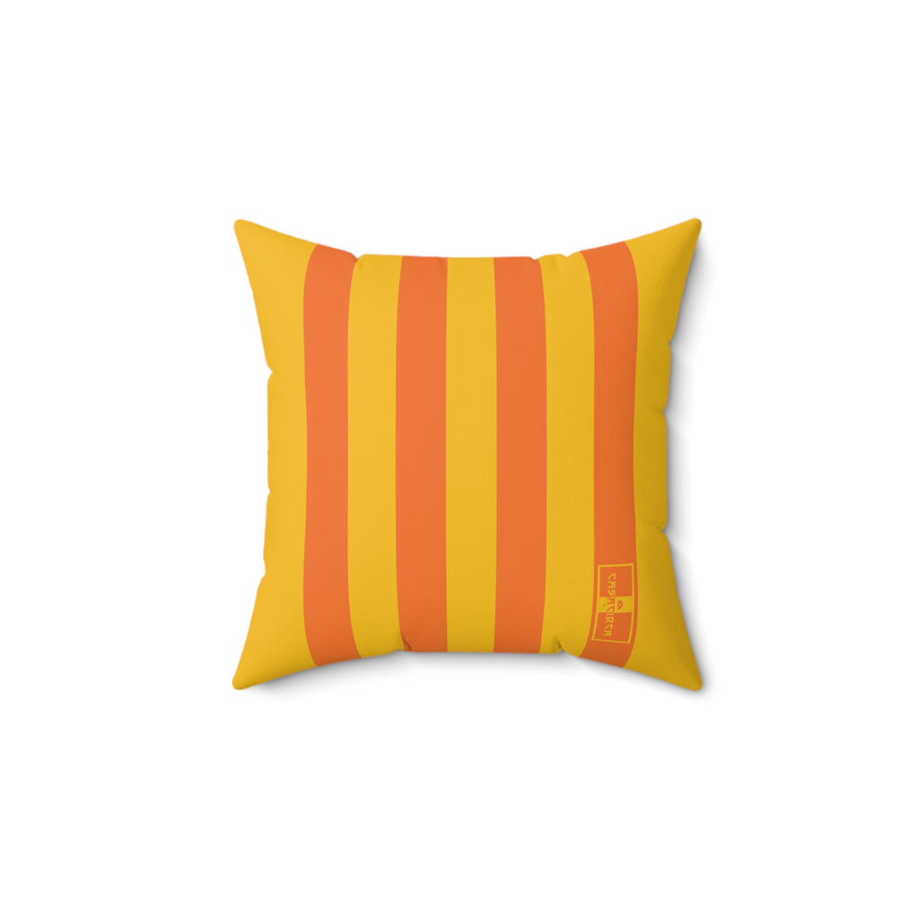 CASACIRCA | RACING STRIPES PILLOW | SUNBURST | Stylish Faux Suede Pillow - Stripes, Home Decor, Cozy Living Room, Gift Idea, Nautical Theme, Interior Design Accents