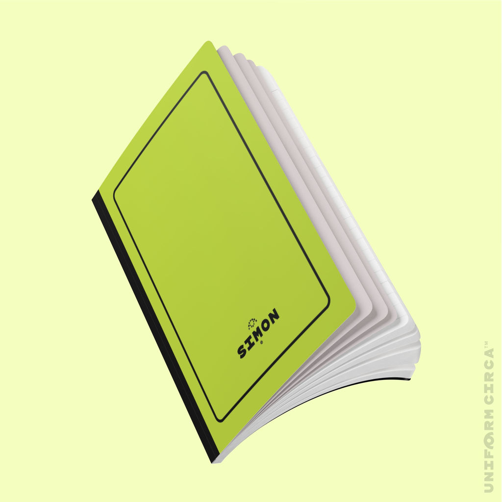 SIMON (SOFT COVER) NOTE & SKETCH JOURNAL | Acid Green/Black