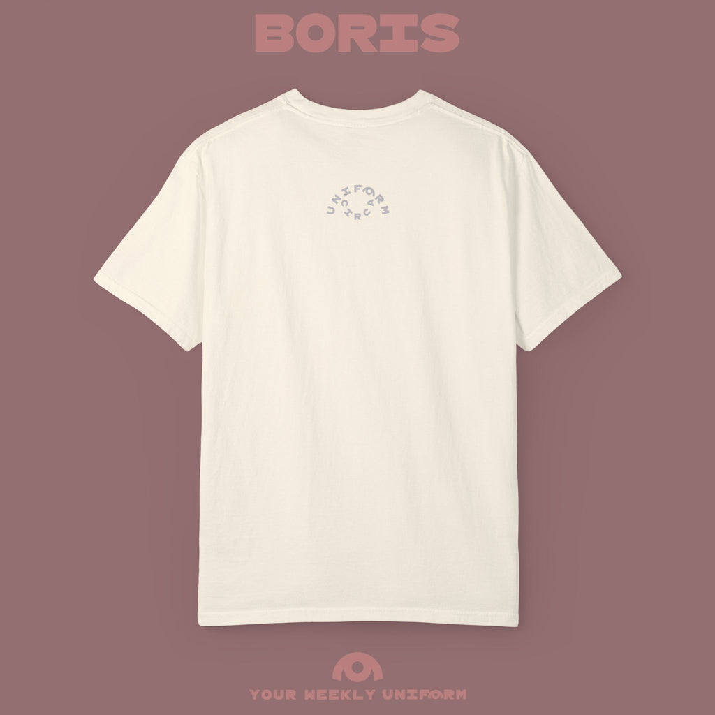 BORIS THURSDAY | CREWNECK T-SHIRT| PRINTED BLACK