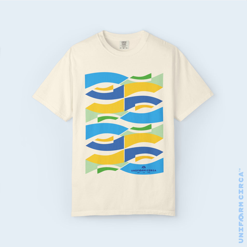 WAVEY 2  | CREWNECK T-SHIRT | Printed Unisex Garment-Dyed Graphic Tee