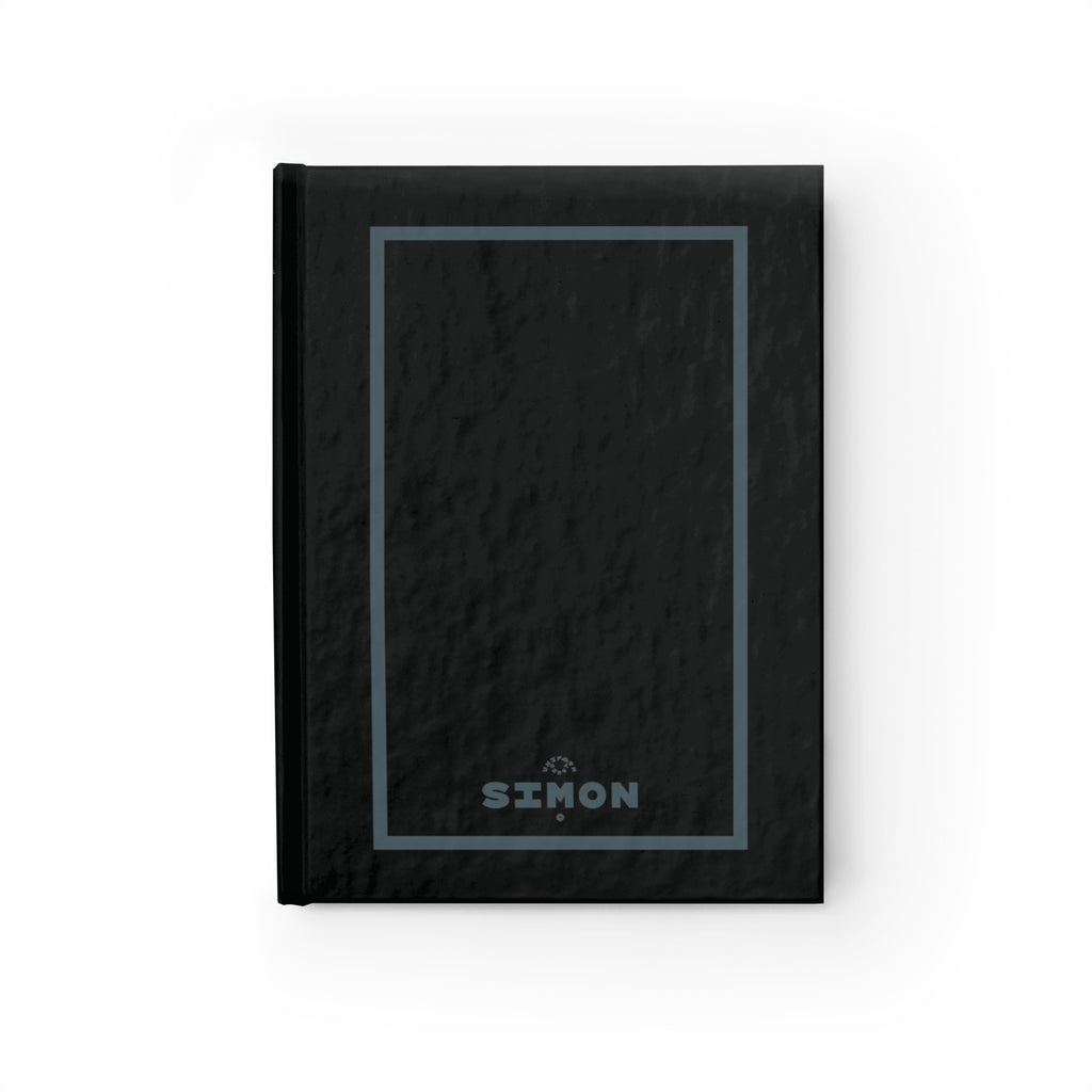 SIMON | JOURNAL & NOTEBOOK | Hardcover Blank Pages 5"x7" | Black & Slate