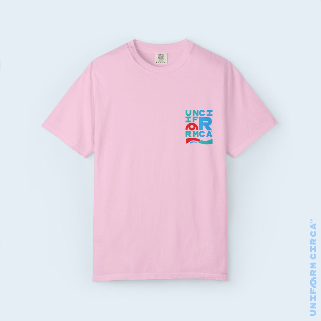 C BLOCK | CREWNECK T-SHIRT | Printed Unisex Garment-Dyed Graphic Tee