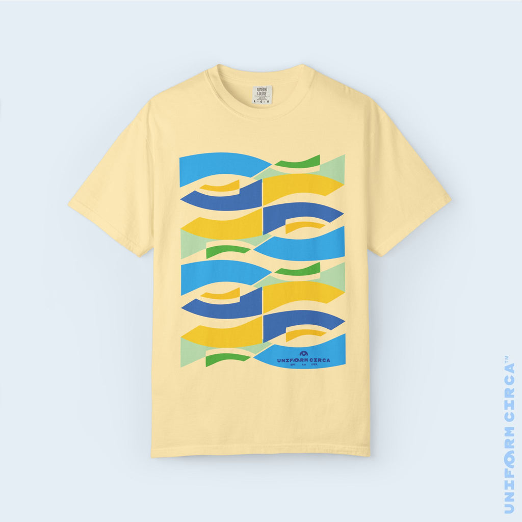 WAVEY 2  | CREWNECK T-SHIRT | Printed Unisex Garment-Dyed Graphic Tee