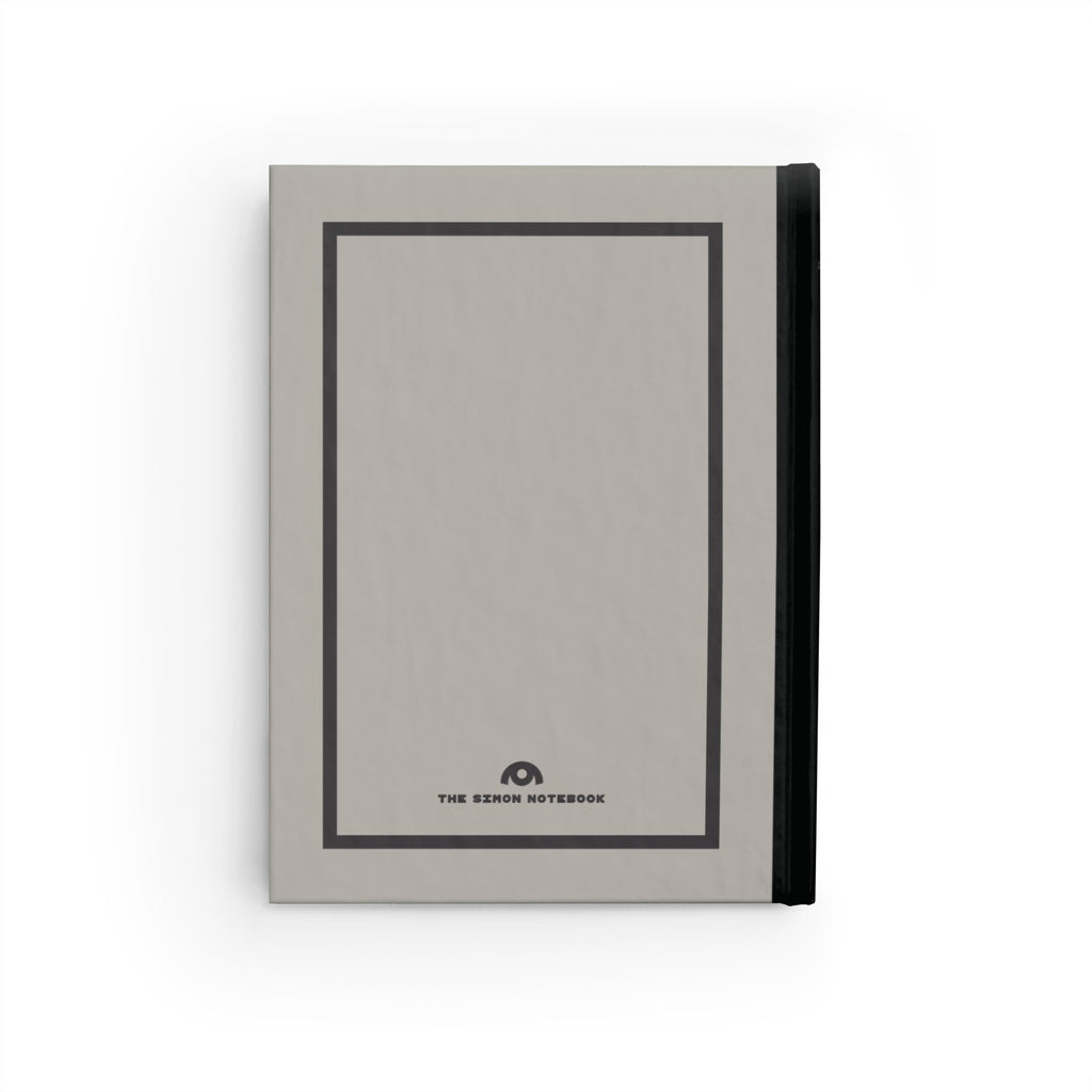 SIMON | JOURNAL & NOTEBOOK | Hardcover Blank Pages 5"x7" | Dove Grey & Charcoal