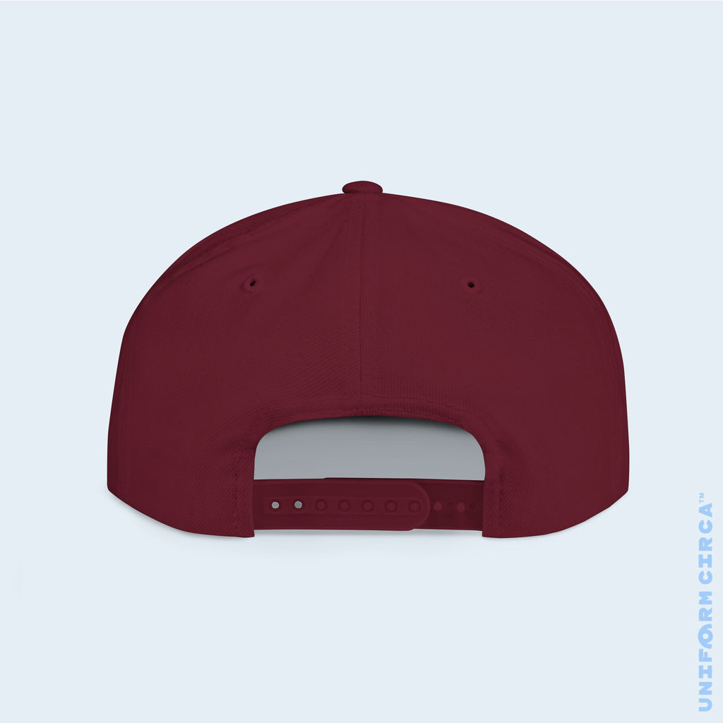 WORDMARK LOGO | Embroidered White | Flat Bill Snapback