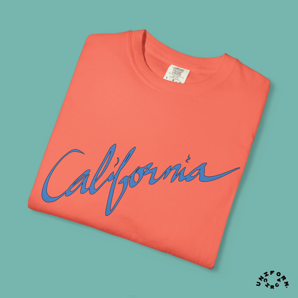 CALIFORNIA BLUEPRINT CREWNECK T-SHIRT | Printed