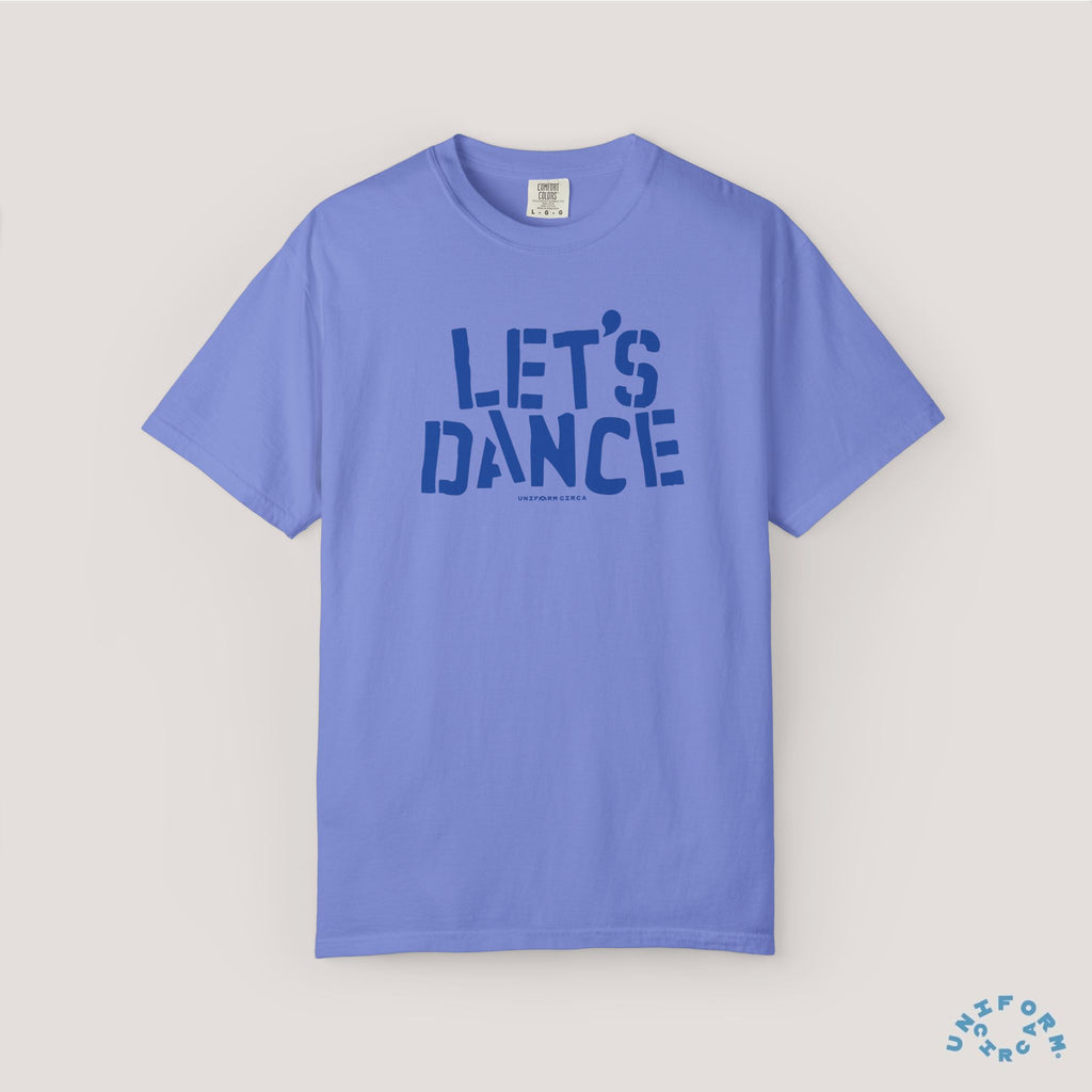 LET'S DANCE REVISITED CREWNECK T-SHIRT | Printed Blue