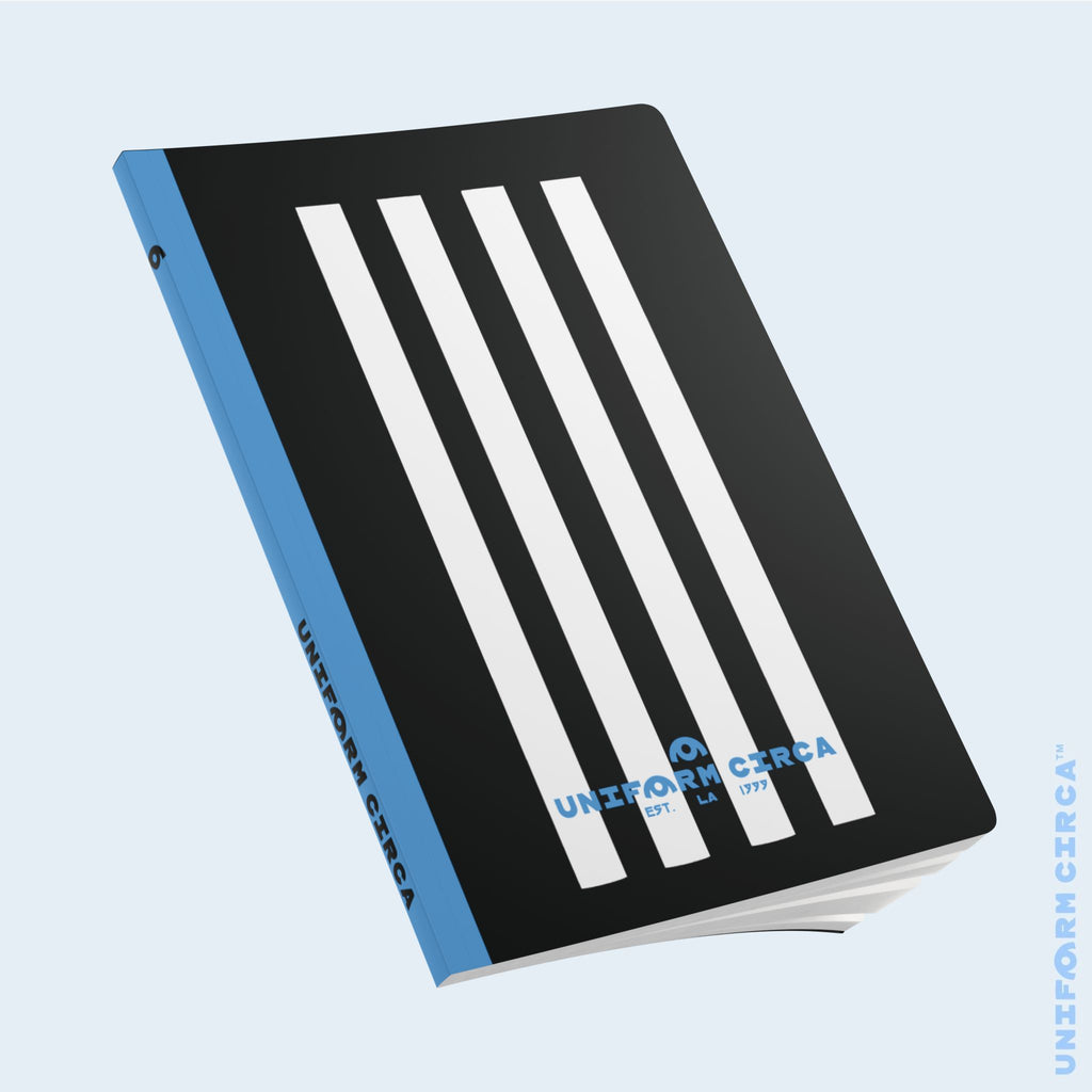 SIMON NOTE & SKETCH JOURNAL | BLACK/WHITE/BLUE (SOFT COVER)