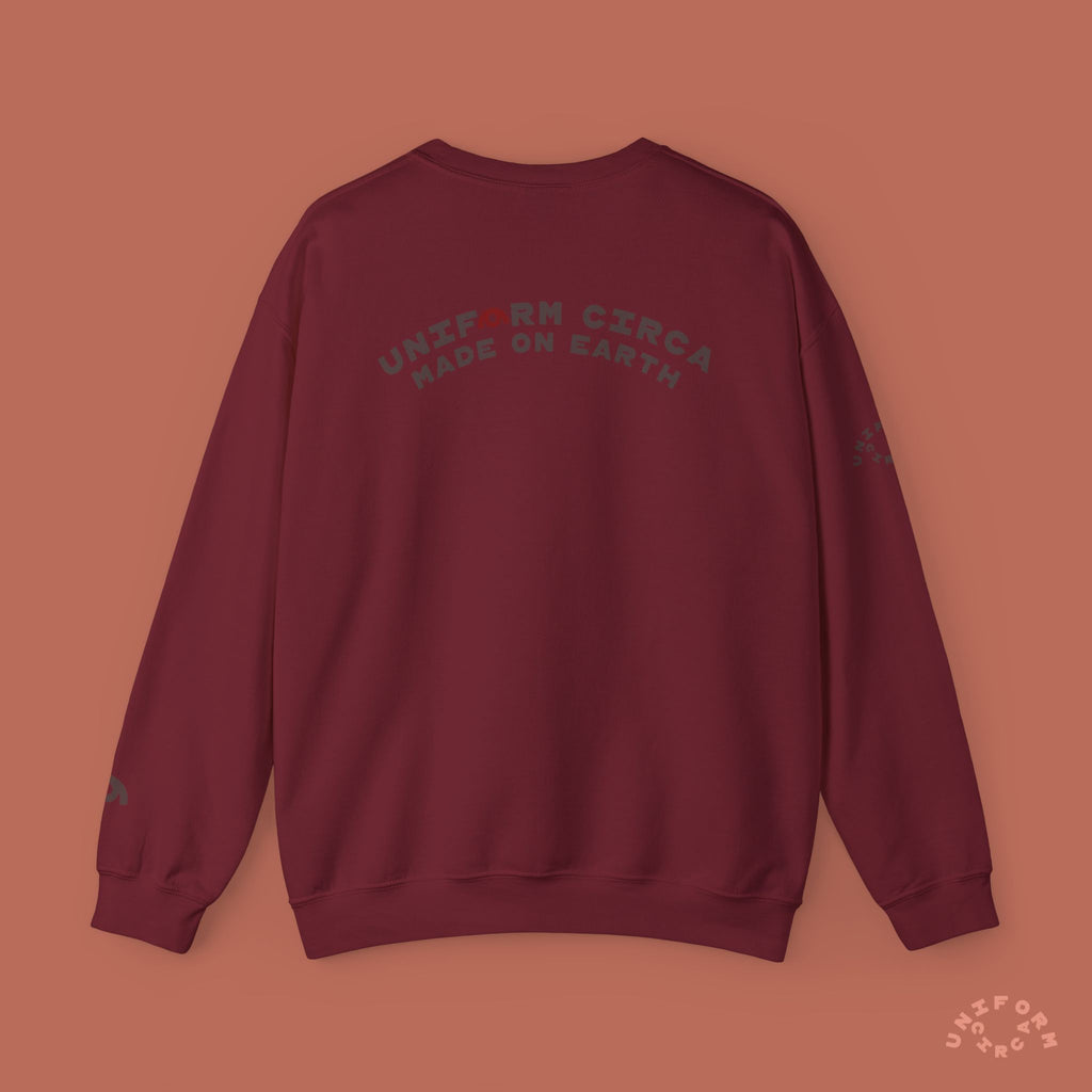 ARC UNIFORM CREWNECK SWEATSHIRT | PRINTED MOCHA