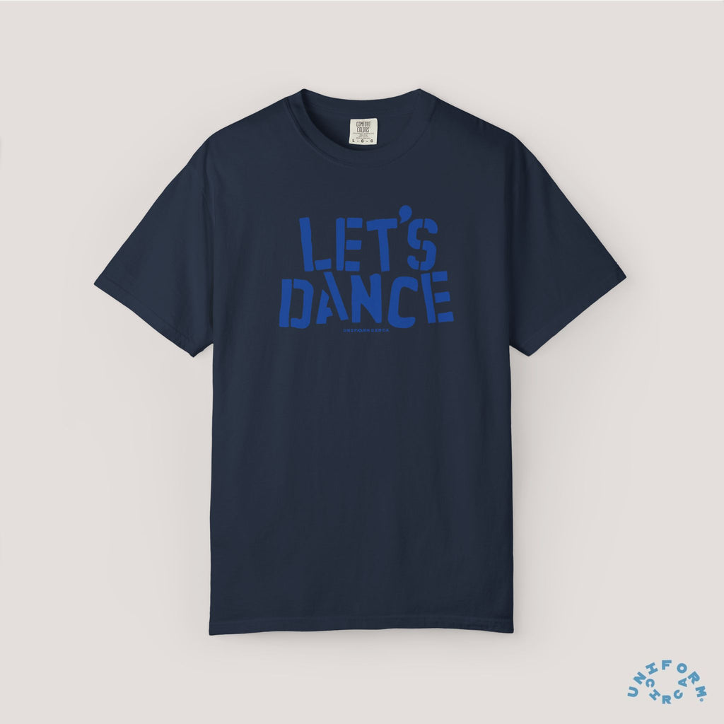 LET'S DANCE REVISITED CREWNECK T-SHIRT | Printed Blue