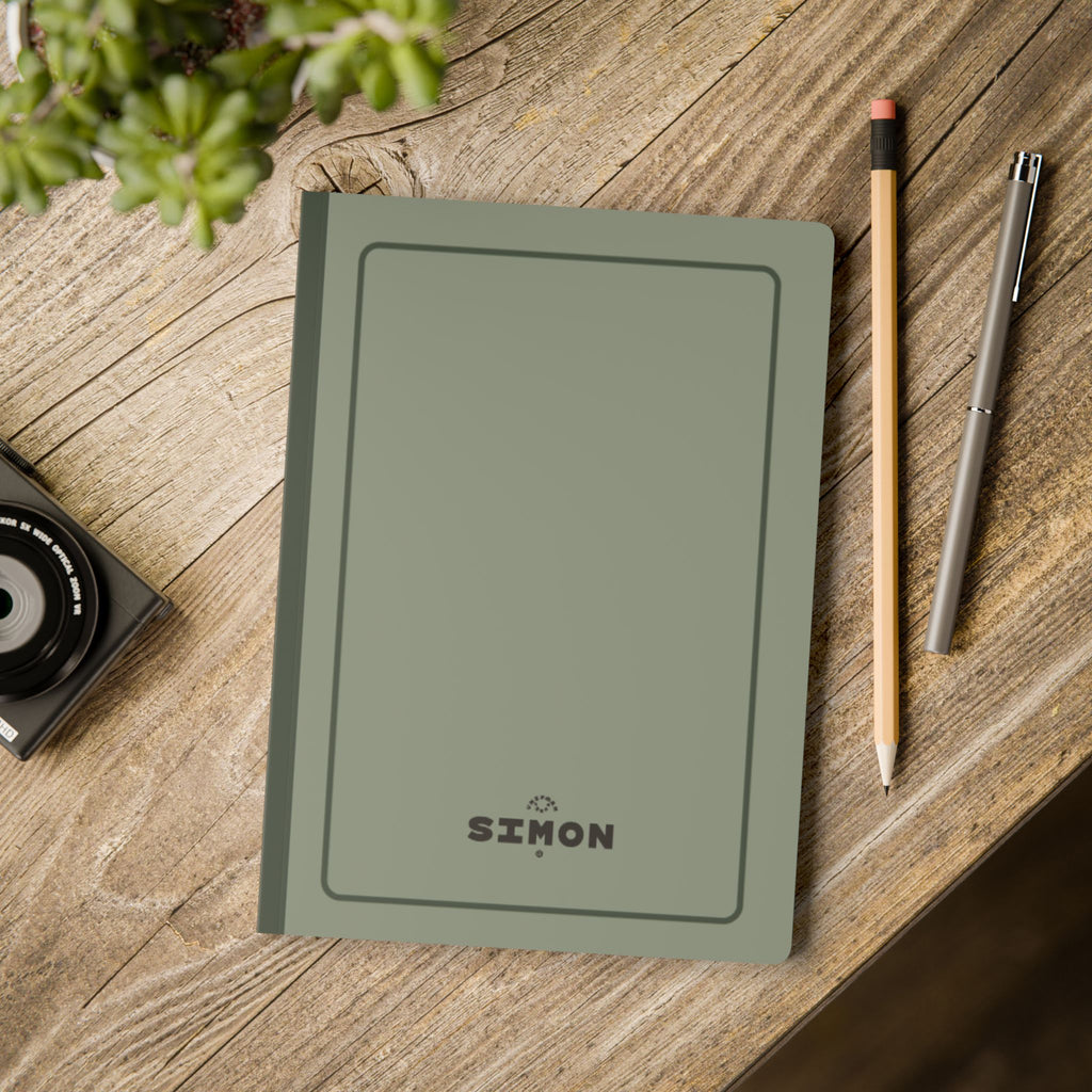 SIMON (SOFT COVER) NOTE & SKETCH JOURNAL | Dark Mint/Rolling Green