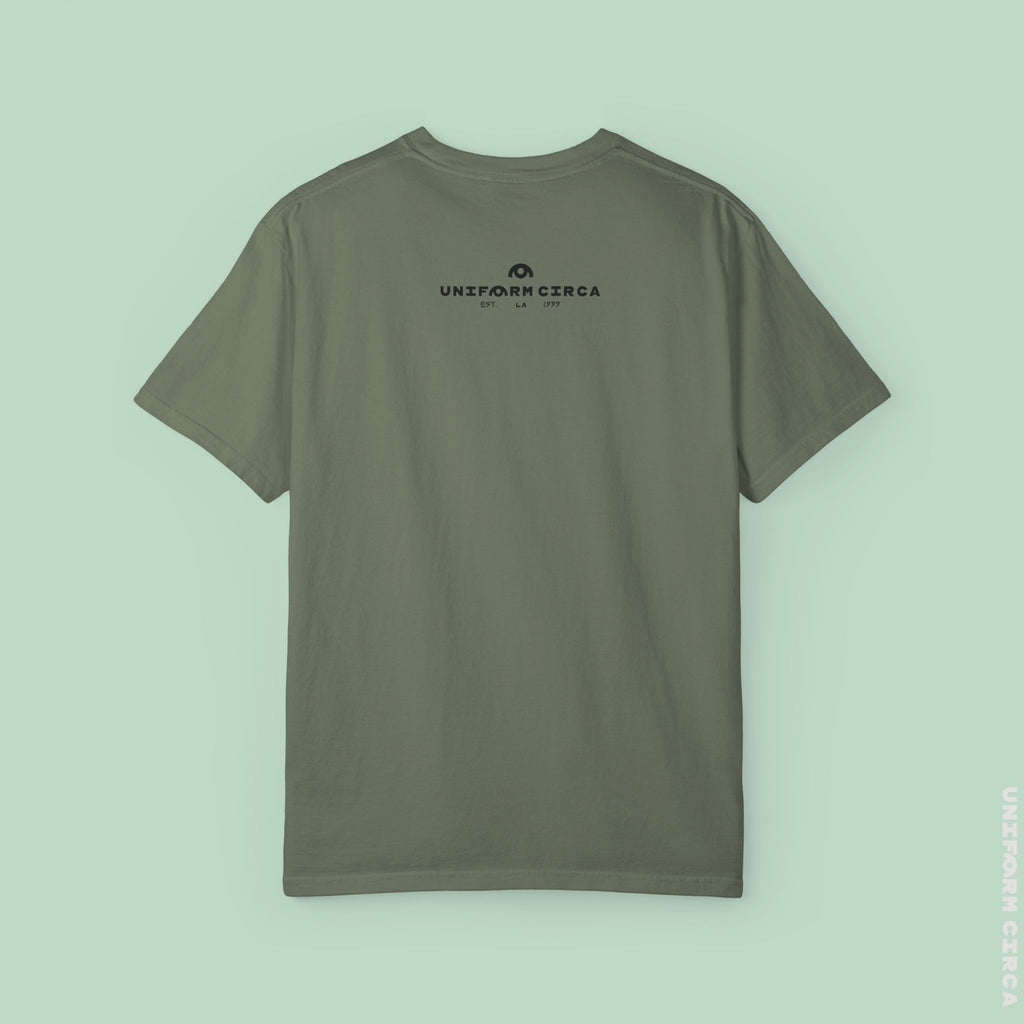 LONE PALM CREWNECK T-SHIRT | Printed Unisex Garment-Dyed Graphic Tee