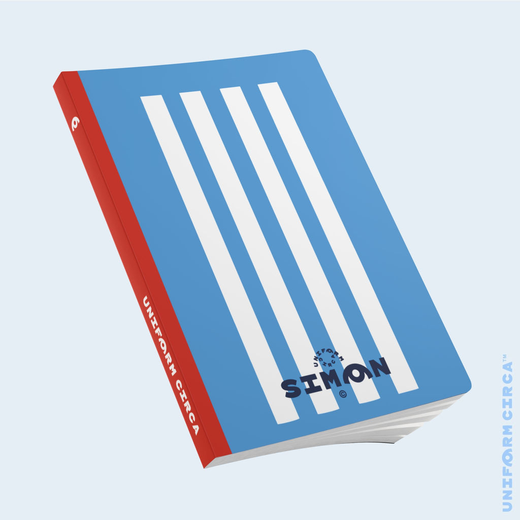 SIMON NOTE & SKETCH JOURNAL | BLACK/WHITE/BLUE (SOFT COVER)