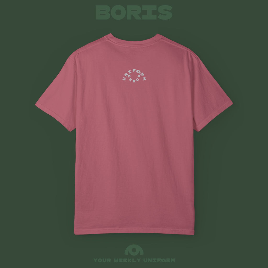 BORIS TUESDAY | CREWNECK T-SHIRT | PRINTED BLACK