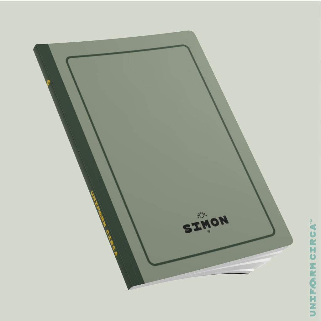 SIMON (SOFT COVER) NOTE & SKETCH JOURNAL | Dark Mint/Rolling Green