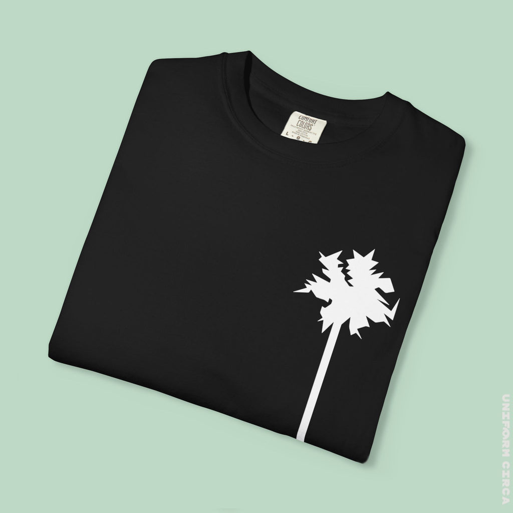 LONE PALM CREWNECK T-SHIRT | Printed Unisex Garment-Dyed Graphic Tee
