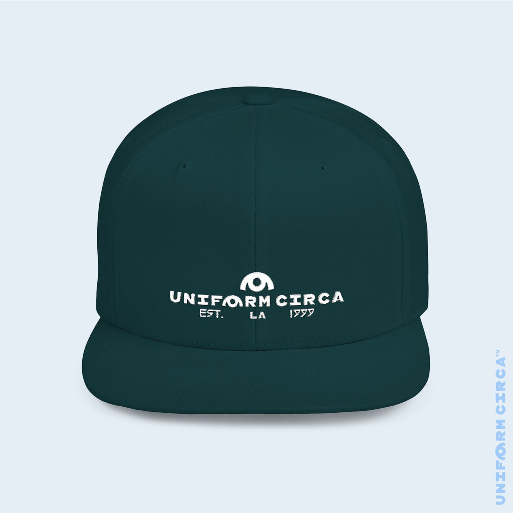 WORDMARK LOGO | Embroidered White | Flat Bill Snapback