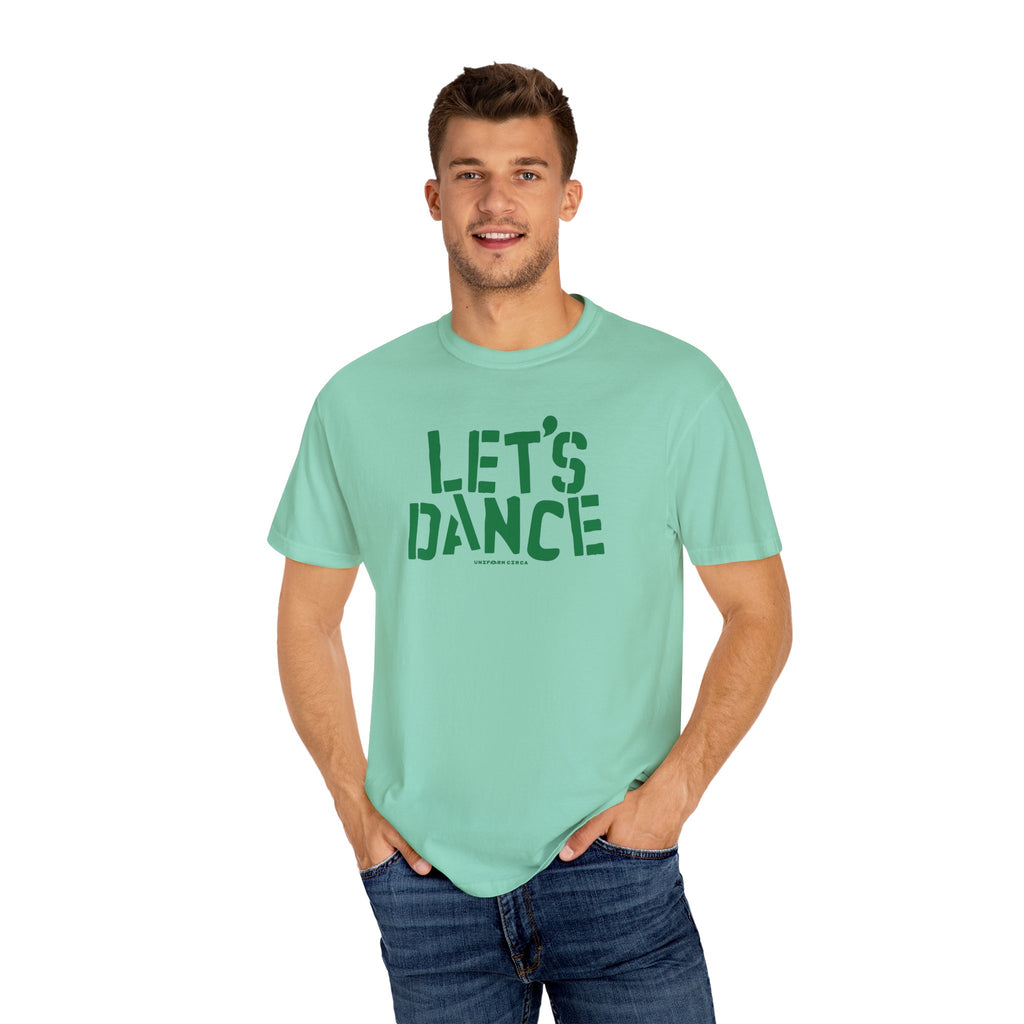 LET'S DANCE REVISITED CREWNECK T-SHIRT | PRINTED GREEN