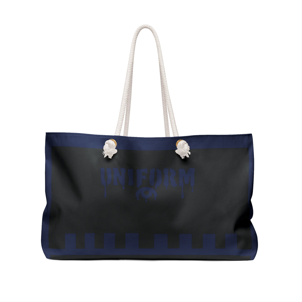 THE MAX BAG | Weekender Bag | 100% Polyester | Durable & Spacious | Navy/Black | Designed for Travel, Gym & Beach