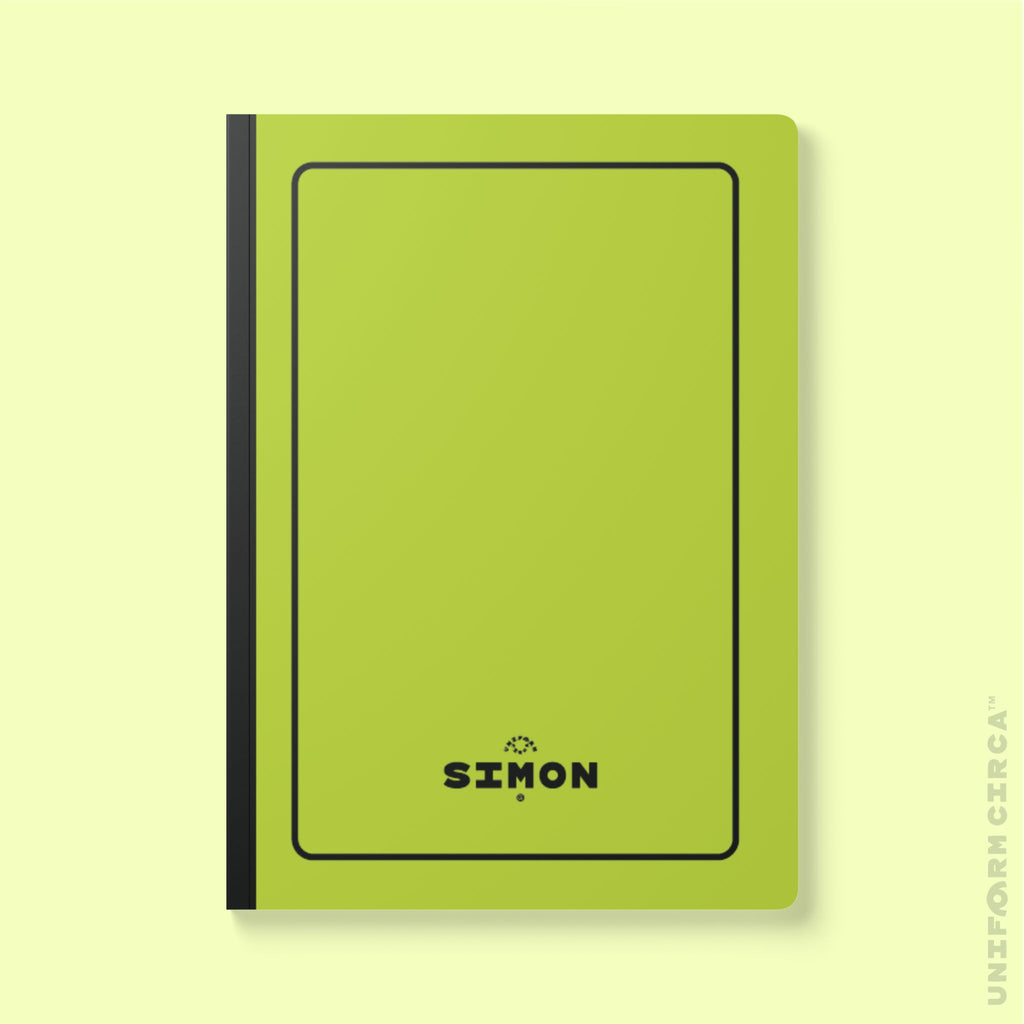 SIMON (SOFT COVER) NOTE & SKETCH JOURNAL | Acid Green/Black
