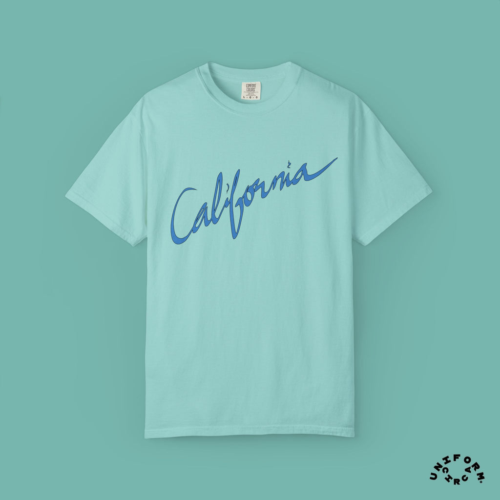 CALIFORNIA BLUEPRINT CREWNECK T-SHIRT | Printed