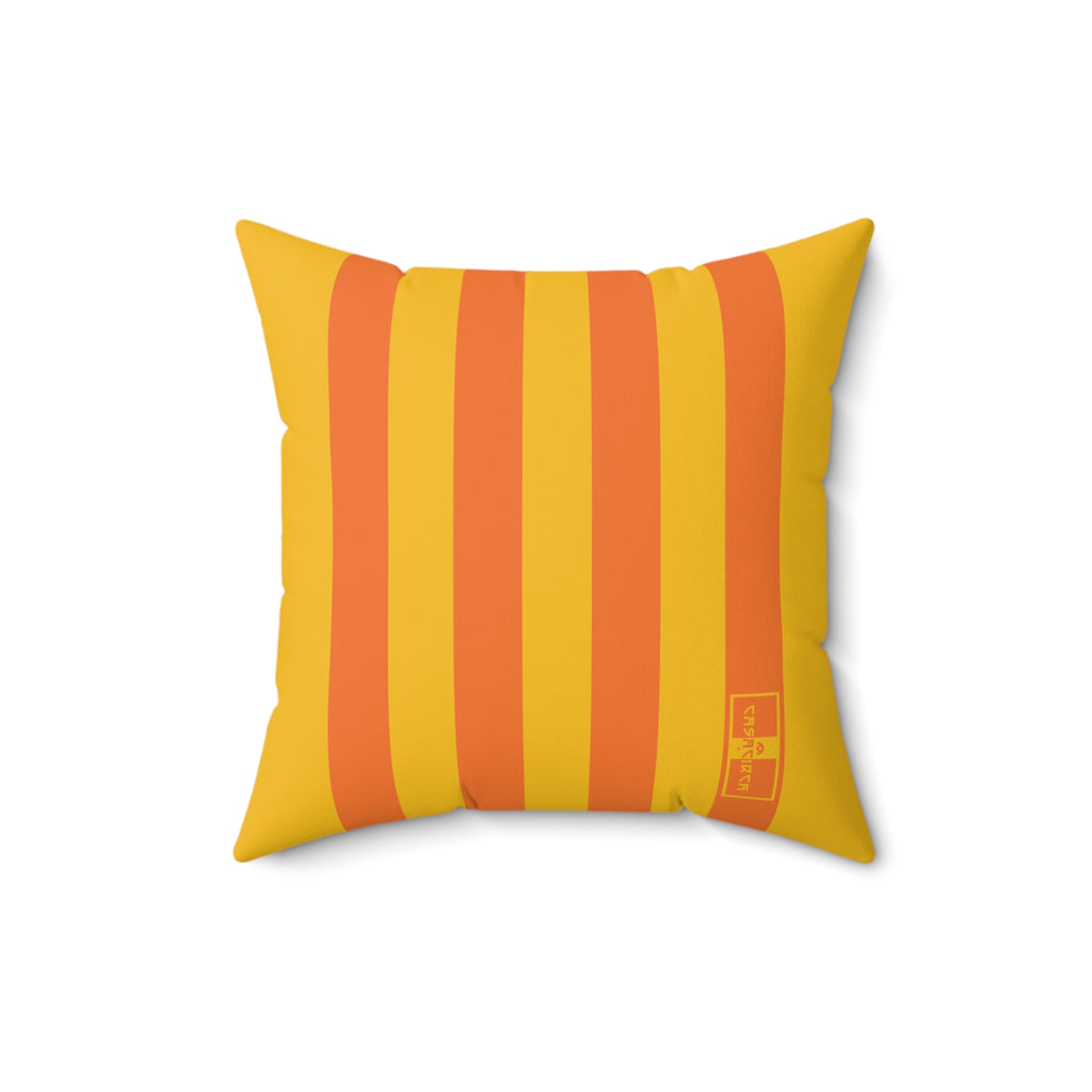 CASACIRCA | RACING STRIPES PILLOW | SUNBURST | Stylish Faux Suede Pillow - Stripes, Home Decor, Cozy Living Room, Gift Idea, Nautical Theme, Interior Design Accents